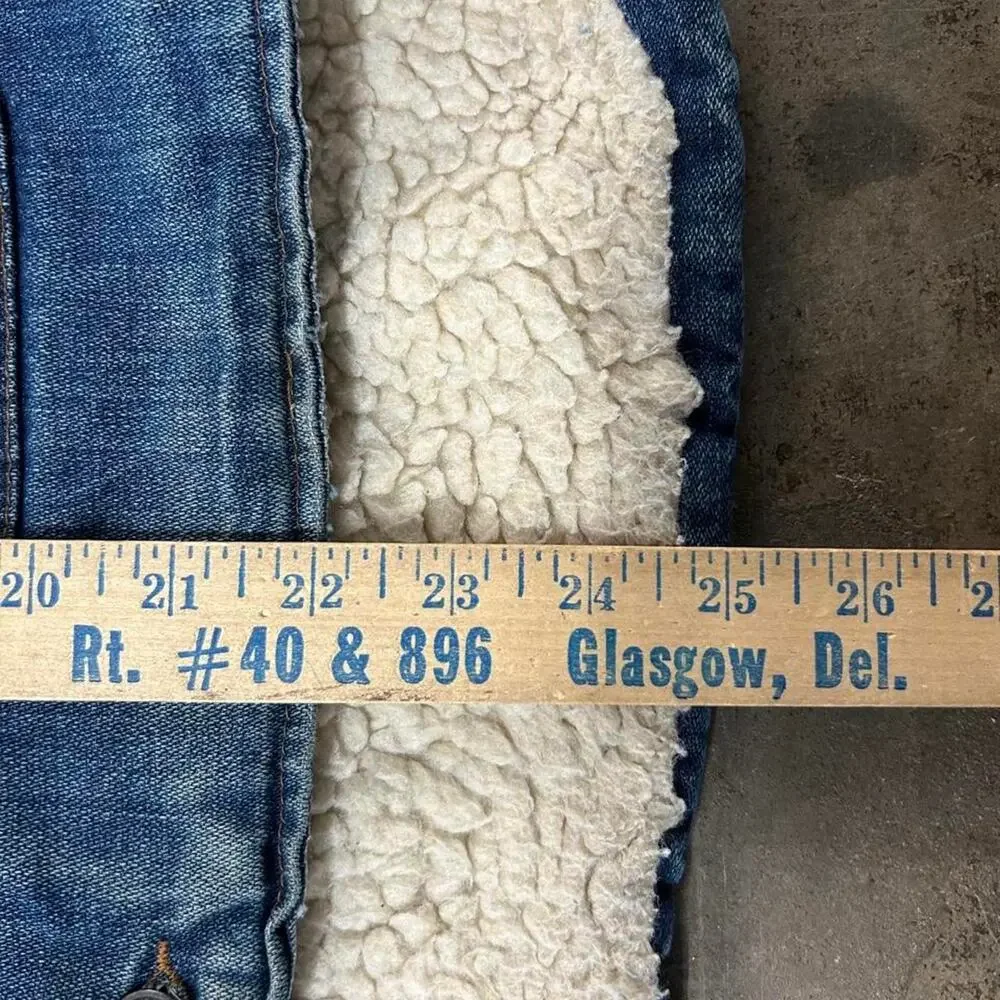 VTG 80s Big Ben Sherpa Lined Denim Vest